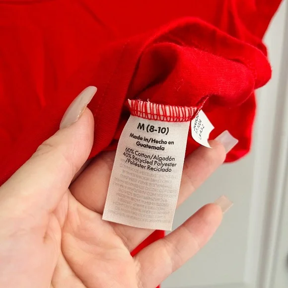 no boundaries simple slim fitting red short sleeve tshirt size medium - Picture 3 of 4